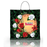Пакет с пластиковой ручкой  36*34 Коллекция Роз (прод.по 10)*100
