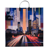 Пакет с пластиковой ручкой  40*40 Город (прод.по 10)*100