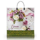 Пакет с пластиковой ручкой  40*40 Грин (прод.по 10)*100