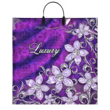 Пакет с пластиковой ручкой  40*40 Лакшери Фиолет (прод.по 10)*100