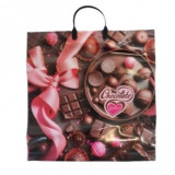 Пакет с пластиковой ручкой  40*40 Шоколад (прод.по 10)*100