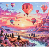 Мозаика со стразами 30х40 АК-3040013 Воздушные шары