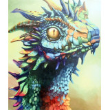 Картина рисование по номерам 40х50 X 2029 дракон