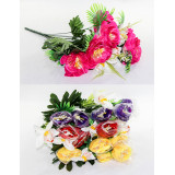 Букет цветов искусств. №172 D=13см (9цветков) L 55см (уп. 10)