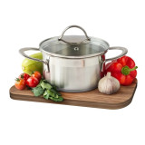 Кастрюля TimA Изящная 1,2л с крышкой капс. дно И-148*4  3145