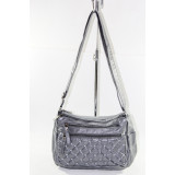 Сумка жен.  120-5 (30*23) т. серая