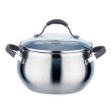 Кастрюля TimA Удобная 1,8л с крышкой капс. дно У-161*4  3572