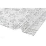 Клеенка силикон прозрач с рисун Dekorelle 0,6*20м  021-S/4867серебро проз.фон