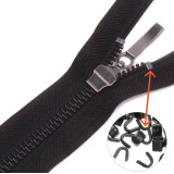 Ограничитель верхний металл (уп. 100шт) для рулонной молнии тип 5 никель