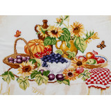 Мозаика со стразами 50х65 на рамке YB0171 обед