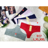 Стринги жен (L-2XL) (прод по 3) 517 зелен