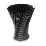 Трубочки с гофр черная 5х210 (100шт/уп)*120
