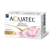 Мыло-крем твердое AQUATEL 90гр Лепестки лотоса  0325