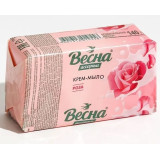 Мыло-крем твердое ВЕСНА Ассорти 140г  Роза  9558