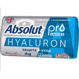 Мыло твердое ABSOLUT PRO 90гр Серебро+Гиалурон*6/72  7745