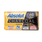 Мыло твердое ABSOLUT PRO 90гр Серебро+Уголь*6/72  7769