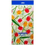 Скатерть одноразовая 120x180  Солнечные тюльпаны 1135