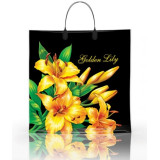 Пакет с пластиковой ручкой  36*34 Желтая лилия (прод.по 10)*100