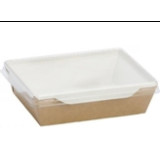 Салатник ECO 400 с прозр крышкой 145х95х45мм (прод по 50) 2007 400шт/ящ 