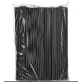 Трубочки прямые черные д-12ммх210 (250шт/уп)*14 140330 (для коктейльных стак)