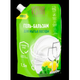 Гель д/мытья посуды VESTAR 1500мл Лимон и мята*4  0241