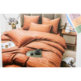 КПБ HOME Collection Пандора страйп-сатин (2,0 сп ) коричневый