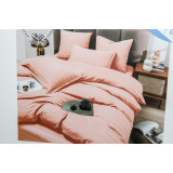 КПБ Home Collection Пандора страйп-сатин (ЕВРО) персик