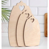 Набор досок разделочных сердечко ЛБ-185  9238