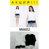Футболка жен. 6602 (M-2XL) (прод по 4) белый