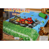 Покрывало детское Шелк 150х200 Angry Birds