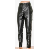 Брюки кожзам черный M