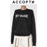 Свитшот жен Принт черный M