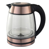 Чайник Добрыня эл. DO-1262S 1,8л 1500Вт стекло с стальными вставками 9864