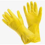 Перчатки MAYMUN резиновые, латексные желтіе L-806  3142