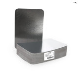 Крышка алюм-й для формы прямоуг 1040 и 840мл 220*170 (прод по 100шт) 400шт/ящ  3967/7396