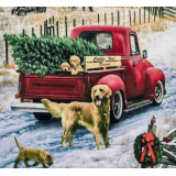 Мозаика со стразами 30x30 GLC 51515 собака