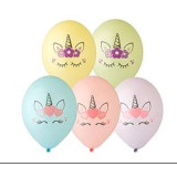 Набор шаров 1111-1186 Единорог Голова 2цв 36см (12