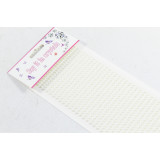 Полубусины самоклеящиеся 4мм 1 лист белый