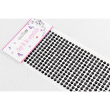 Полубусины самоклеящиеся 6мм 1 лист черный