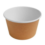 Контейнер бум. круглый 500мл D=121мм Крафт (прод по 50*500) БУМ43852 0060 (для крышки D-121)