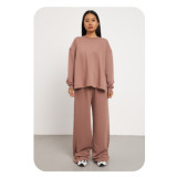 Костюм жен спорт JL кофейный L/XL 8996