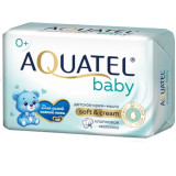 Мыло-крем твердое AQUATEL Baby 90гр Хлопковое молочко *24  5146