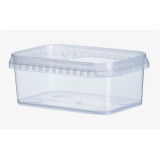 Лоток пищевой с крышкой 1,0л прямоугольный К2-IV 122*171 300шт/уп