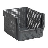 Корзинка Лофт 20л штабелируемая серый *9  4848