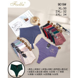 Стринги жен (XL-3XL) (прод по 3) 9019 персик