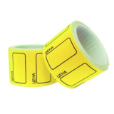 Ценник 30х20 Желтый (прод по 10)*100 5234