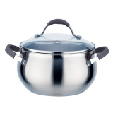 Кастрюля TimA Удобная 3,4л с крышкой капс. дно У-201*4  3619