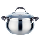 Кастрюля TimA Удобная 6,1л с крышкой капс. дно У-241*4  3664