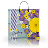 Пакет с пластиковой ручкой  36*34 Гербера Астра (прод.по 10)*100