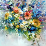 Картина рисование по номерам 50х65 LMZ 5092 букет